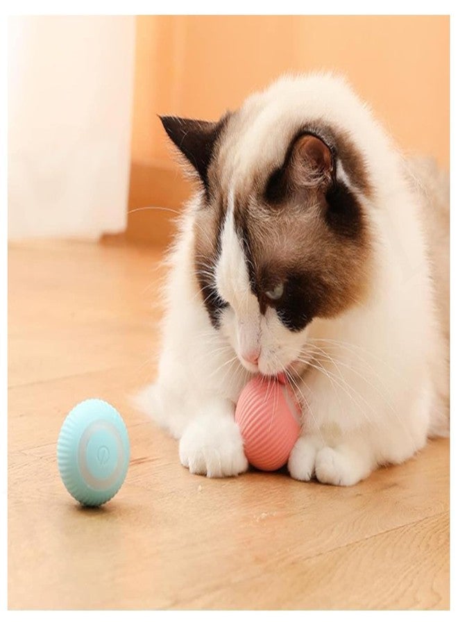 RONFILD Cat Toy Ball Intelligent Funny Cat Ball 360 Degree Rotatable Cat Toys Rechargeable Rotating Ball with LED Light, Cat Chasing Toy Automatic Rotating Smart Obstacle Avoiding Cat Chasing Toy - Image 5